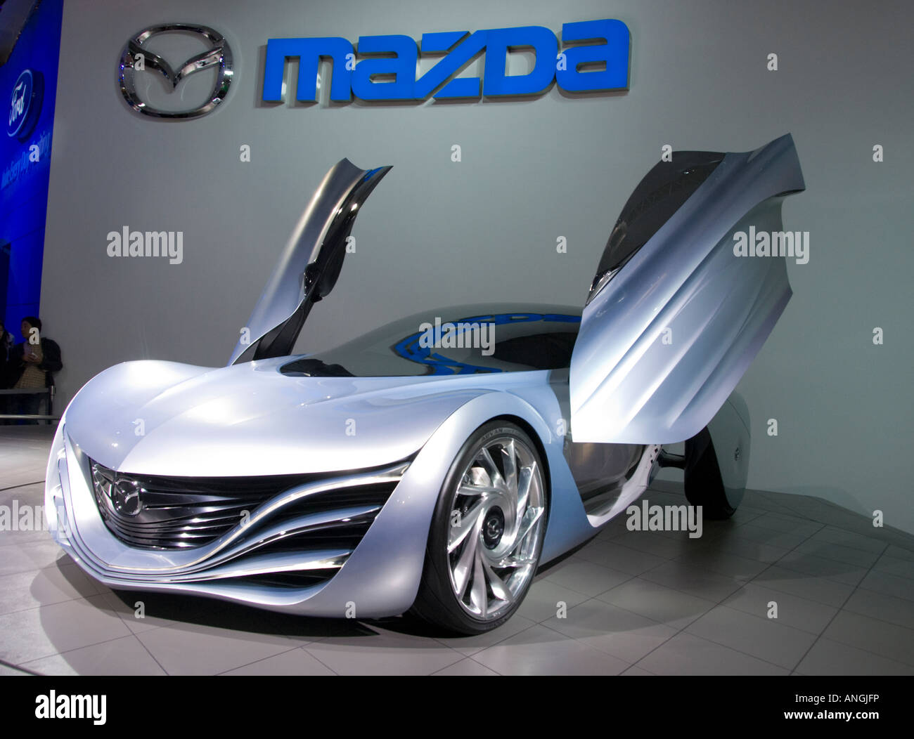 Futuristic Mazda Taiki concept sports car at Tokyo Motor Show Stock Photo