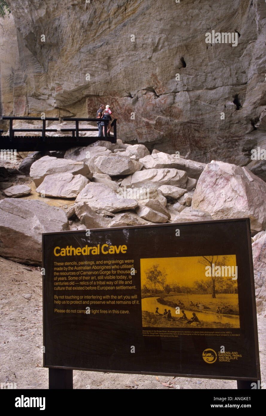 Aboriginal rock paintings, Carnarvon National Park, Queensland
