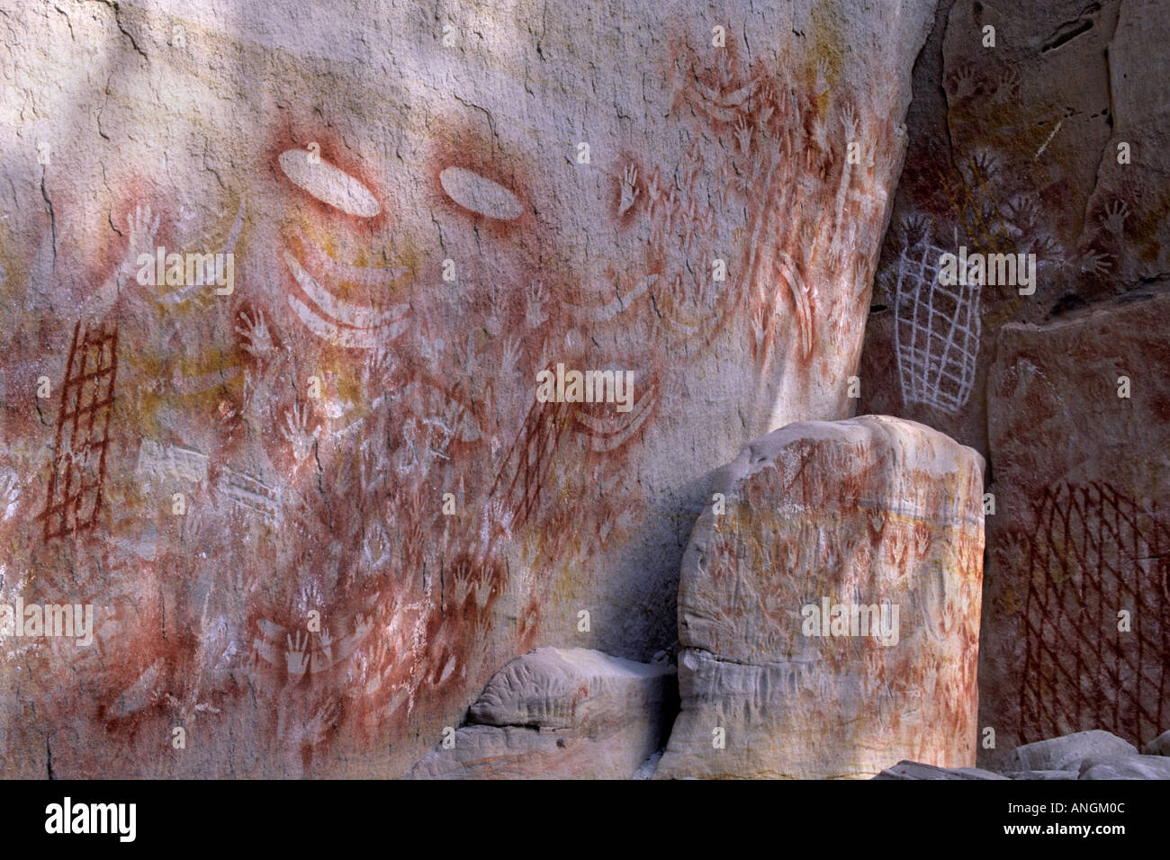 Aboriginal rock paintings, Carnarvon National Park, Queensland