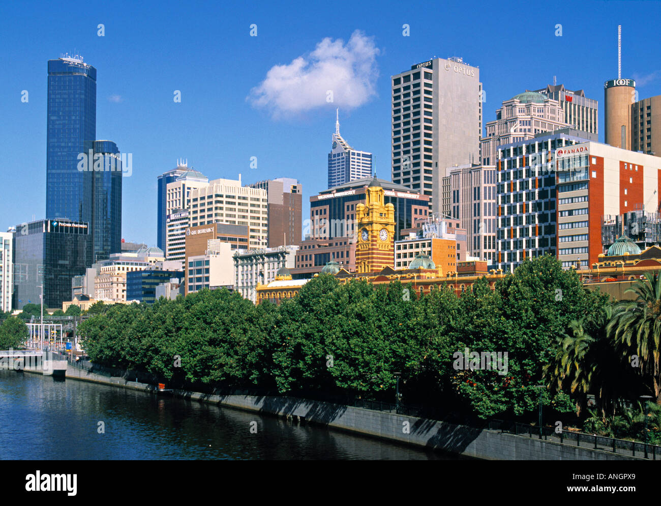 Skyline, Melbourne, Victoria, Australia Stock Photo