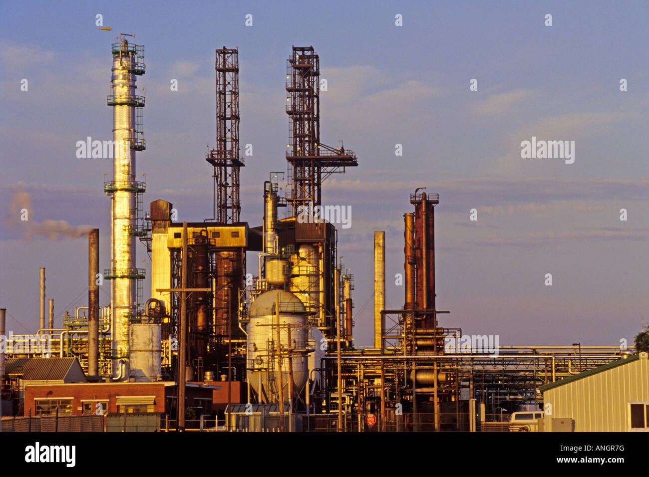 oil refinery, Saskatchewan, Canada. Stock Photo