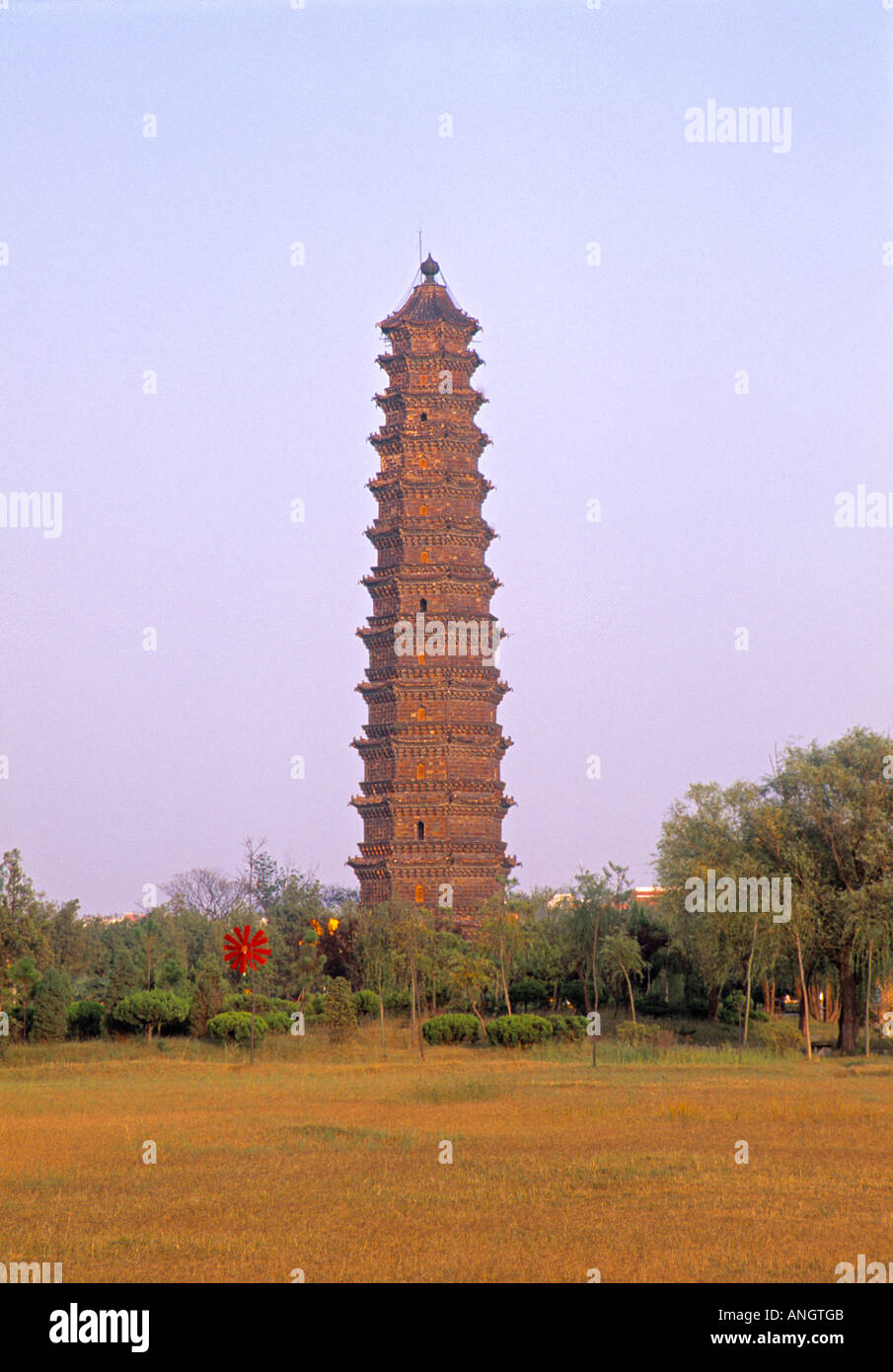 Iron Pagoda,  Kaifeng, Henan Province, China Stock Photo