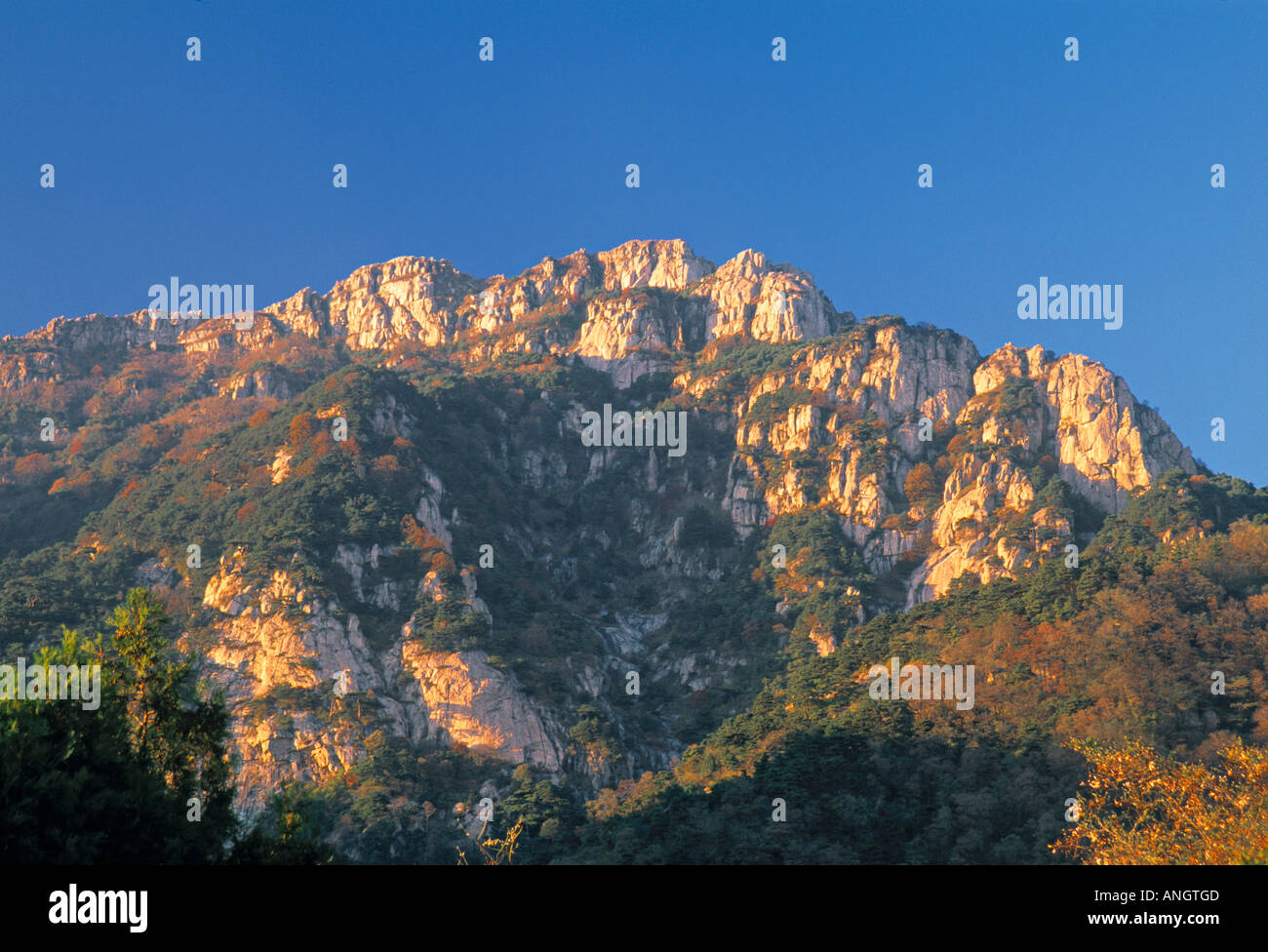 Mt. Taishan, Shandong Province, China Stock Photo