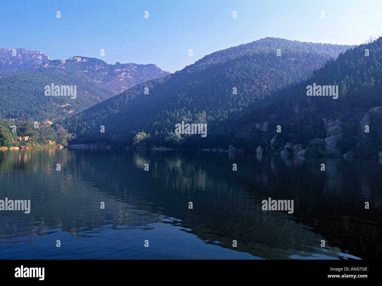 Mt. Taishan, Shandong Province, China Stock Photo