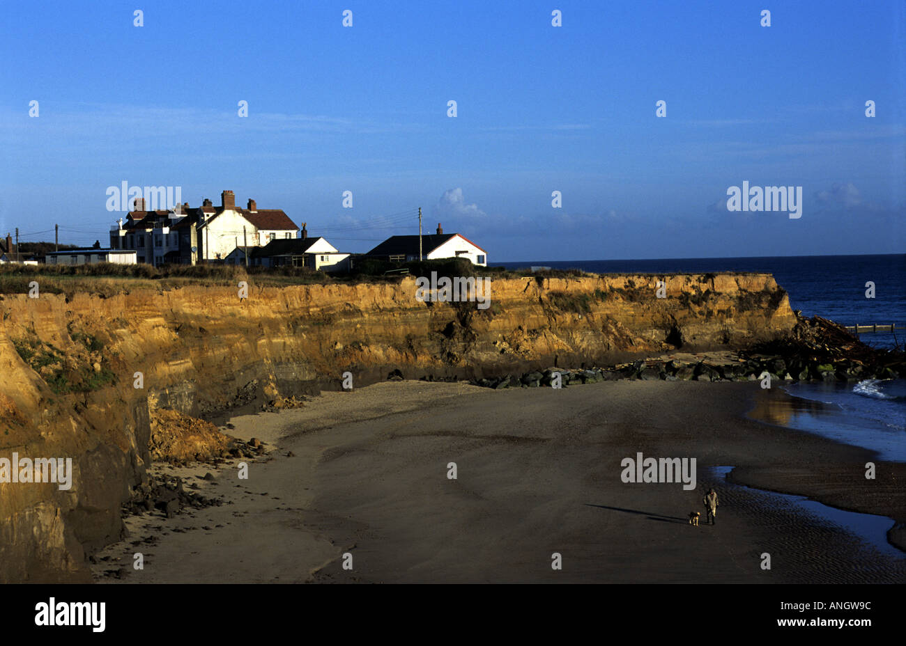 Coastal erosion at Happisburgh in Norfolk UK Stock Photo - Alamy