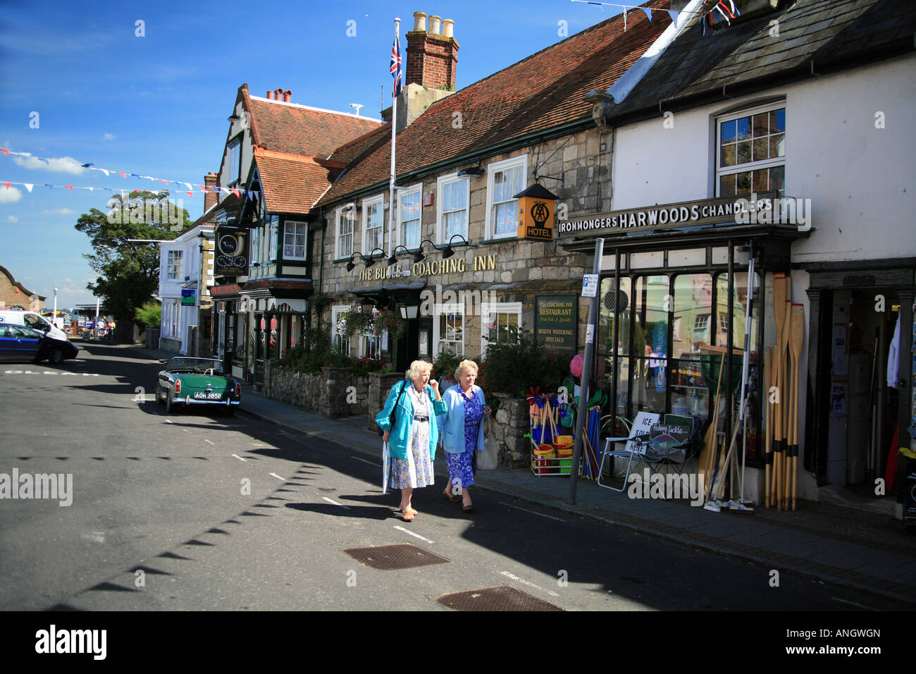 The Bugle Coaching Inn Yarmouth Isle of Wight UK Stock Photo Alamy