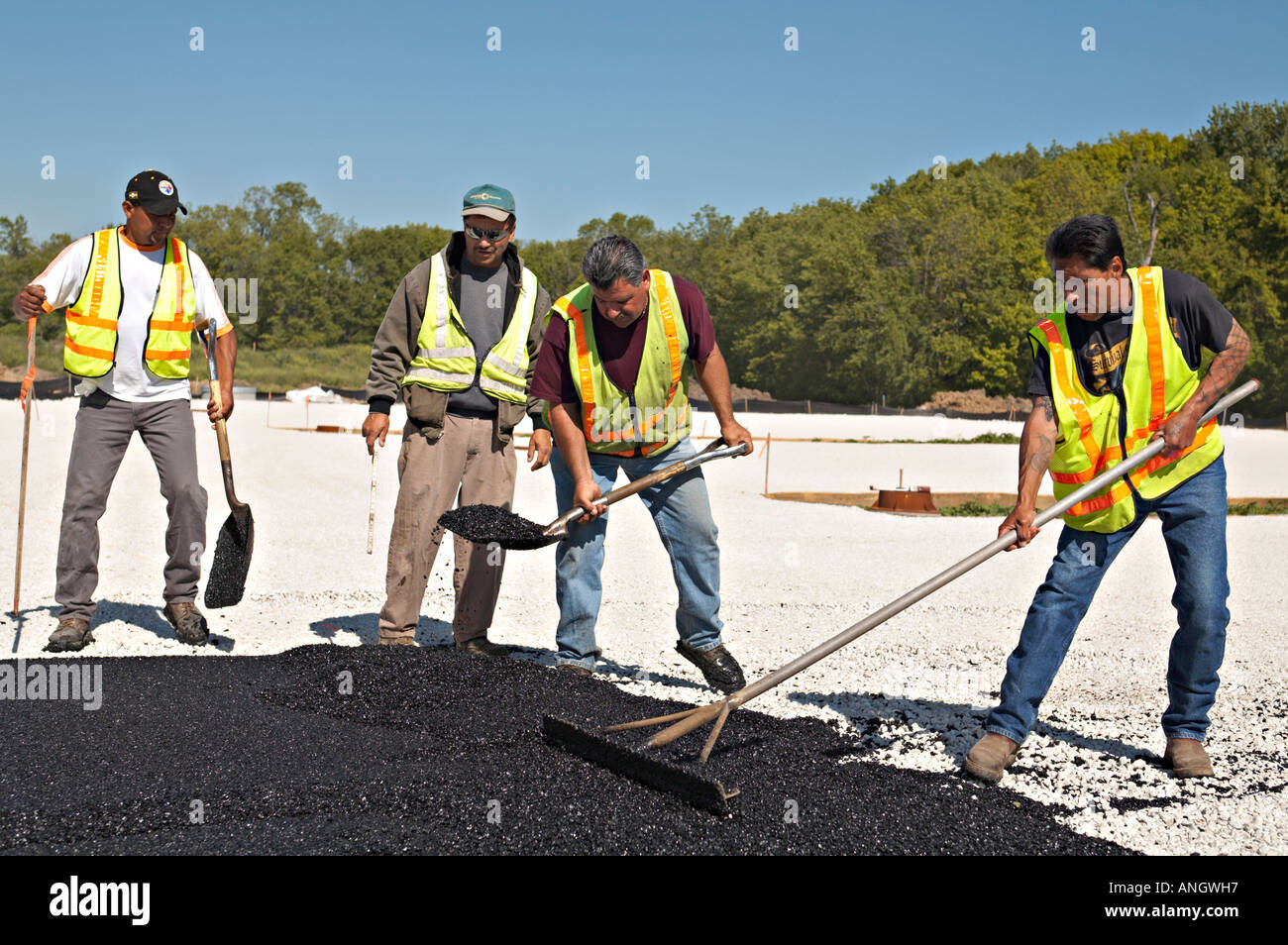 PRESERVES Deerfield Illinois Installation of water permeable asphalt