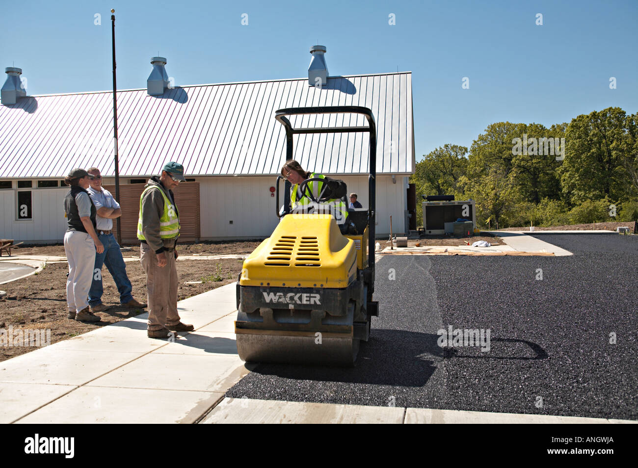 PRESERVES Deerfield Illinois Installation of water permeable asphalt