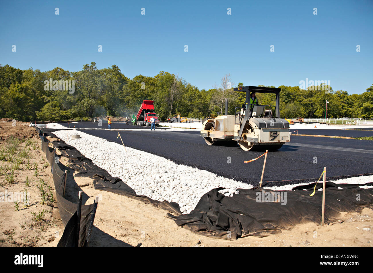 PRESERVES Deerfield Illinois Installation of water permeable asphalt