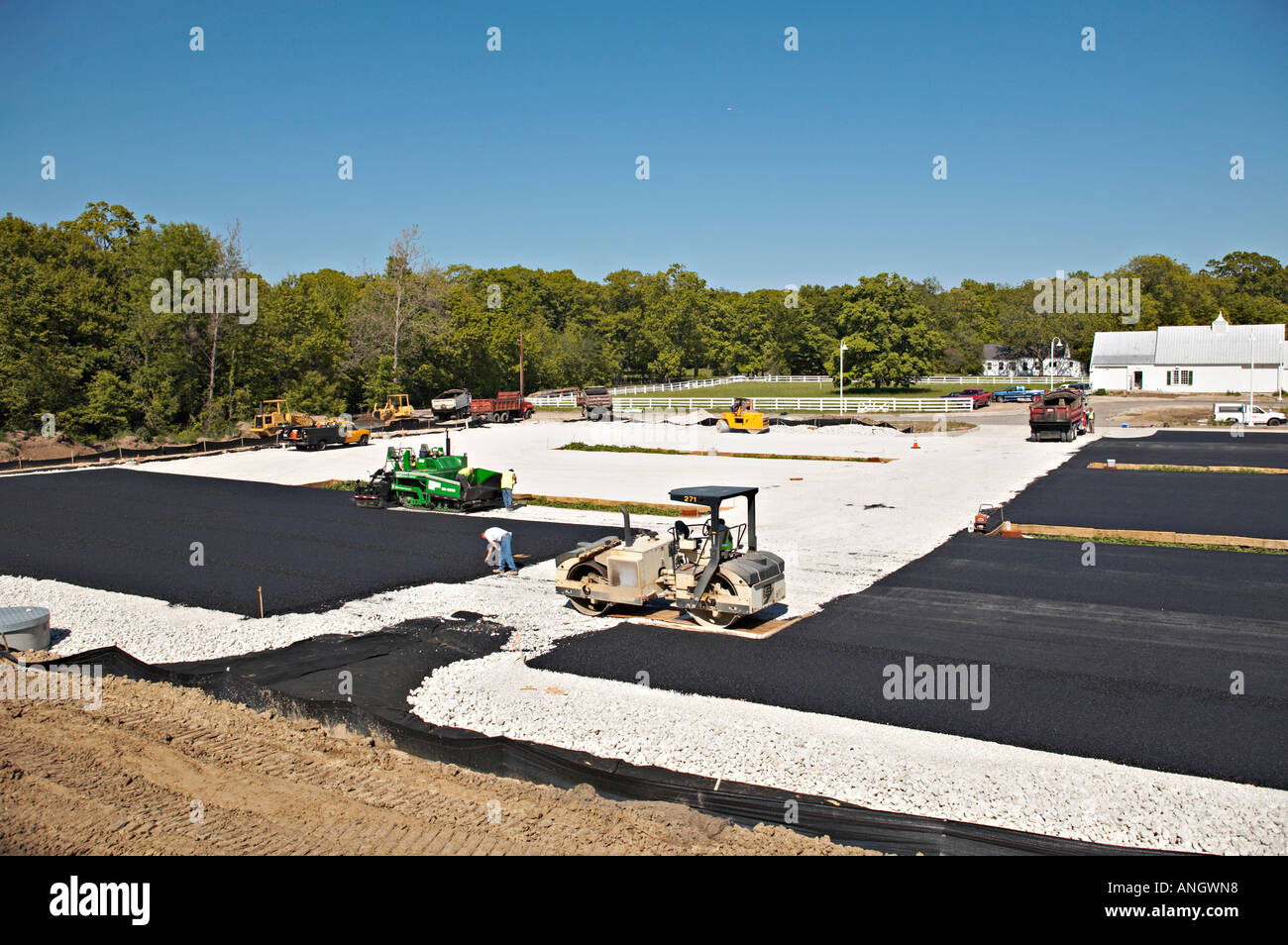 PRESERVES Deerfield Illinois Installation of water permeable asphalt