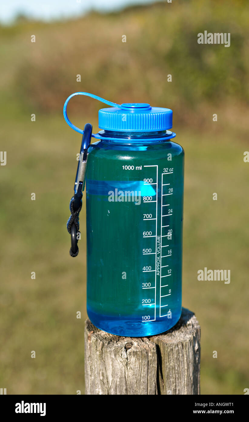 ILLINOIS Gander Mountain Forest Preserve Nalgene plastic water bottle with screw top lid Stock Photo