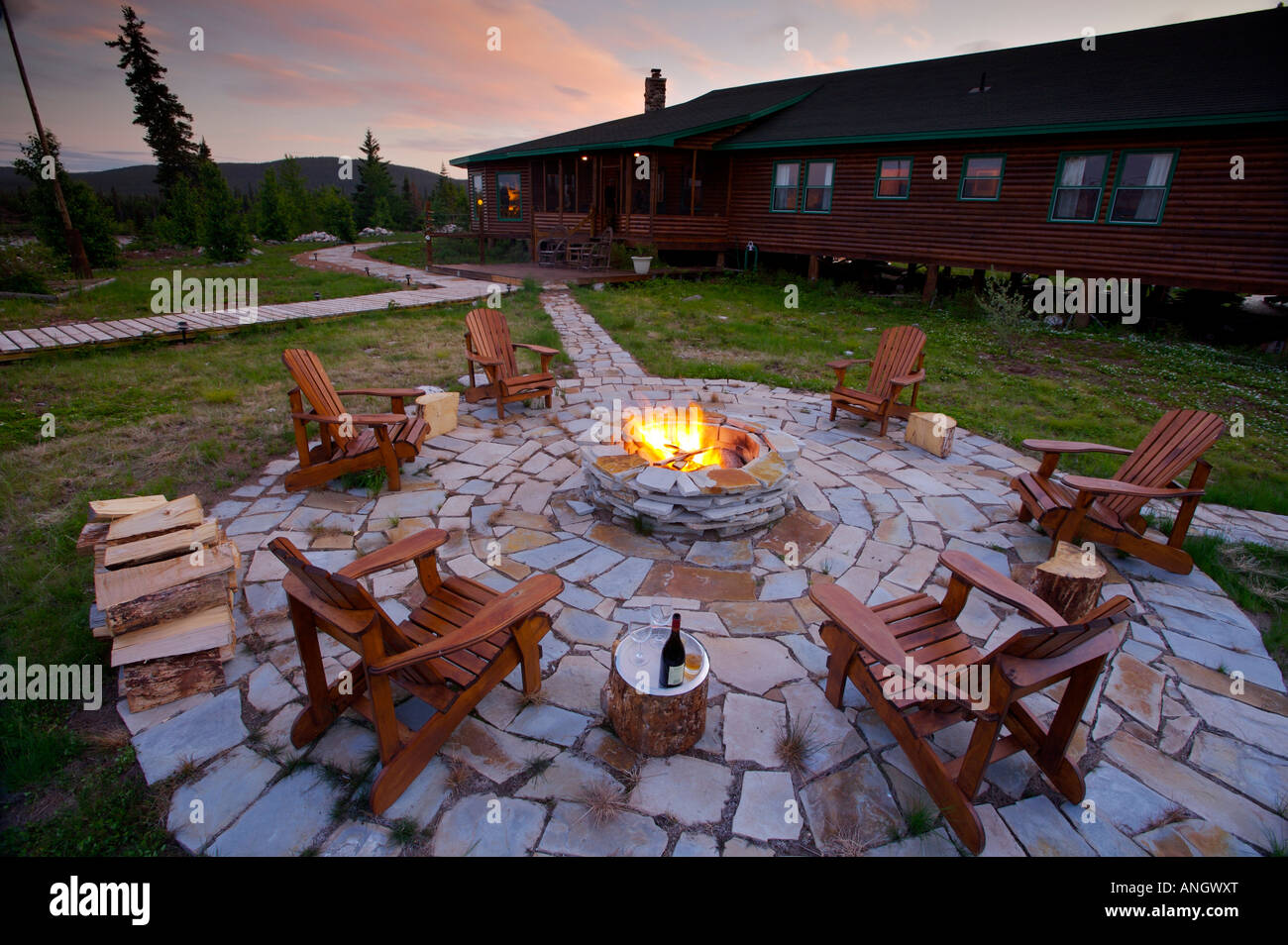 Fire Pit Rifflin Hitch Lodge Eagle River Southern Labrador
