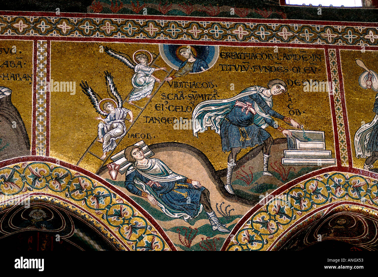 Cathedral Monreale Byzantine Mosaics Sicily Church Stock Photo