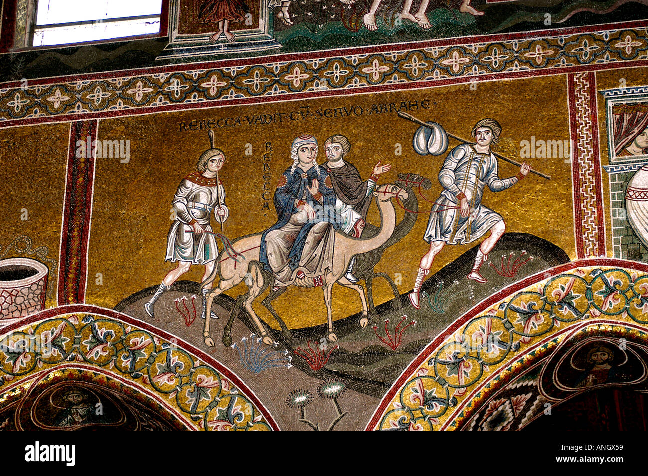 Cathedral Monreale Byzantine Mosaics Sicily Church Stock Photo