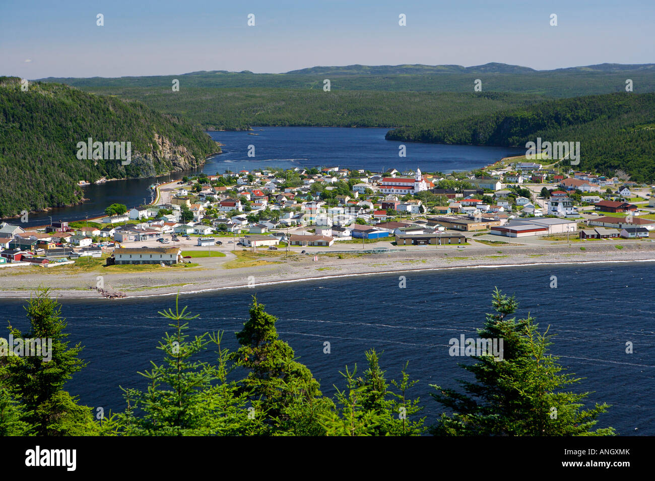 View of the town of Placentia from Fort Royal at Castle Hill National