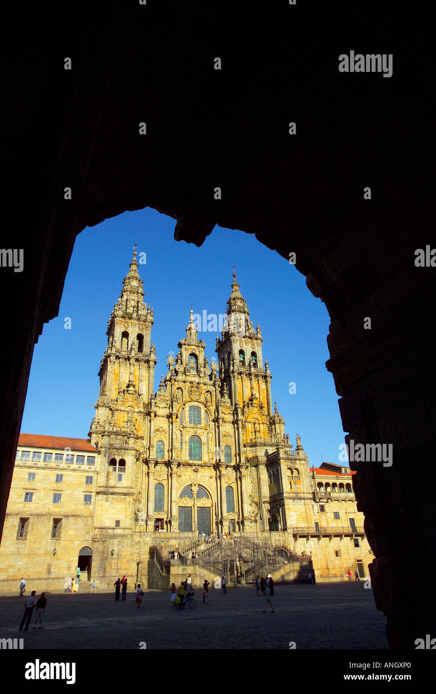 Cathedral de Santiago de Compostela, Santiago de Compostela, Galicia, Spain Stock Photo