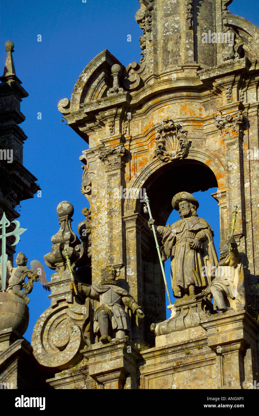 Cathedral de Santiago de Compostela, Santiago de Compostela, Galicia, Spain Stock Photo