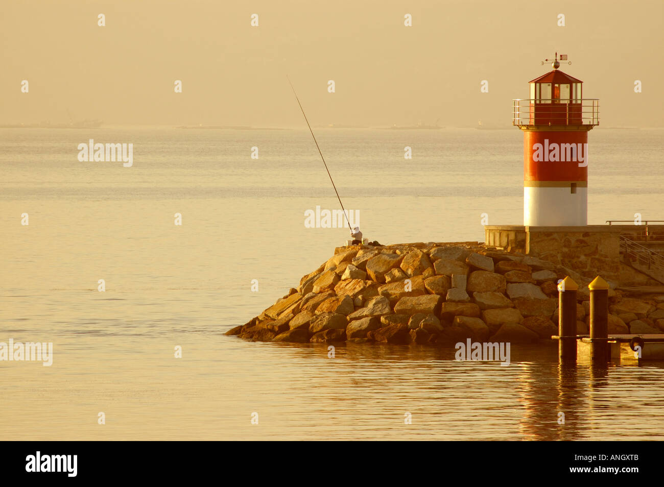 Sanxenxo Harbour, Rias Baixas, Pontevedra Province, Galicia Spain Stock Photo