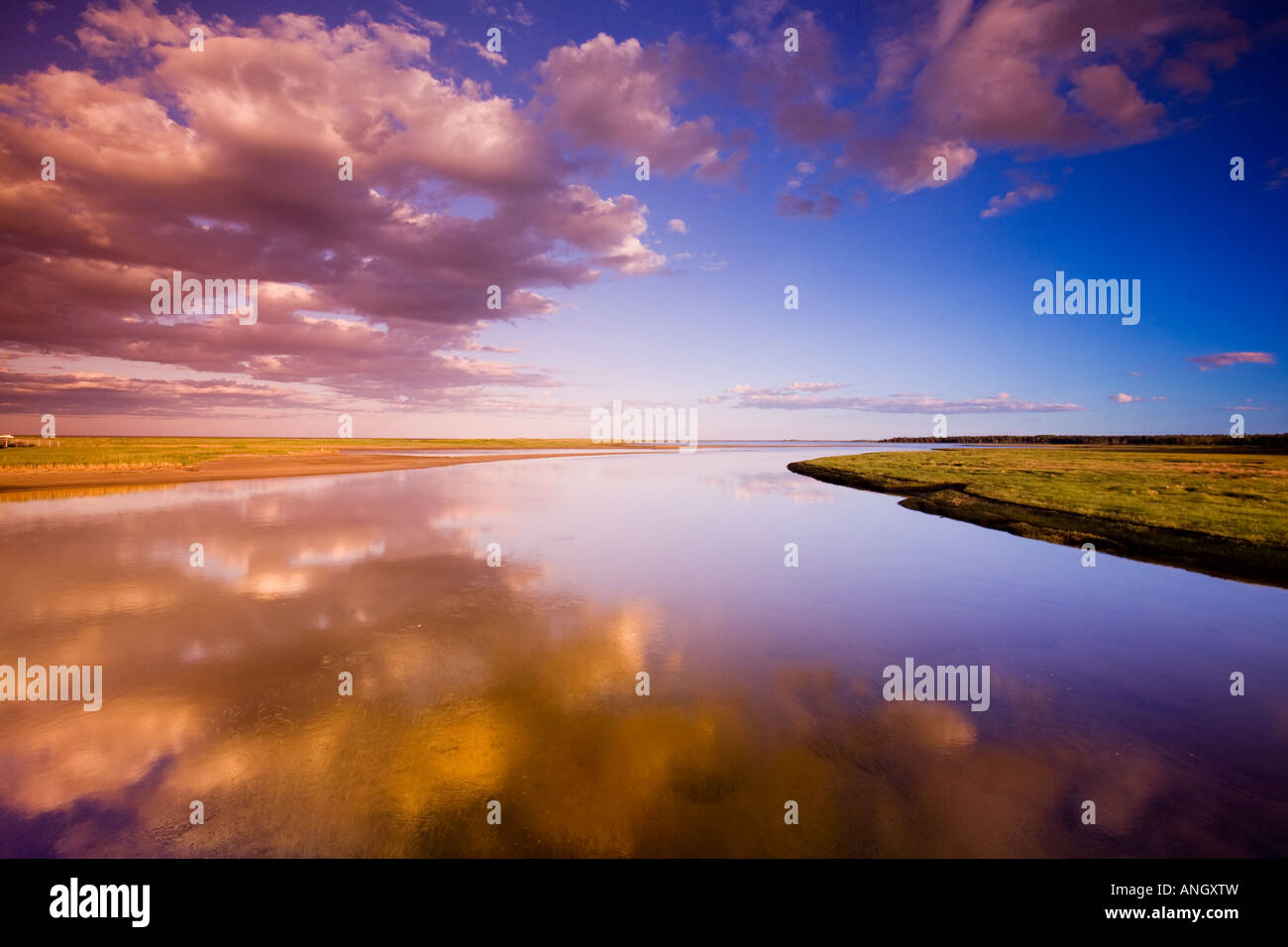 The lagoon behind the barrier island system at kellys beach hires