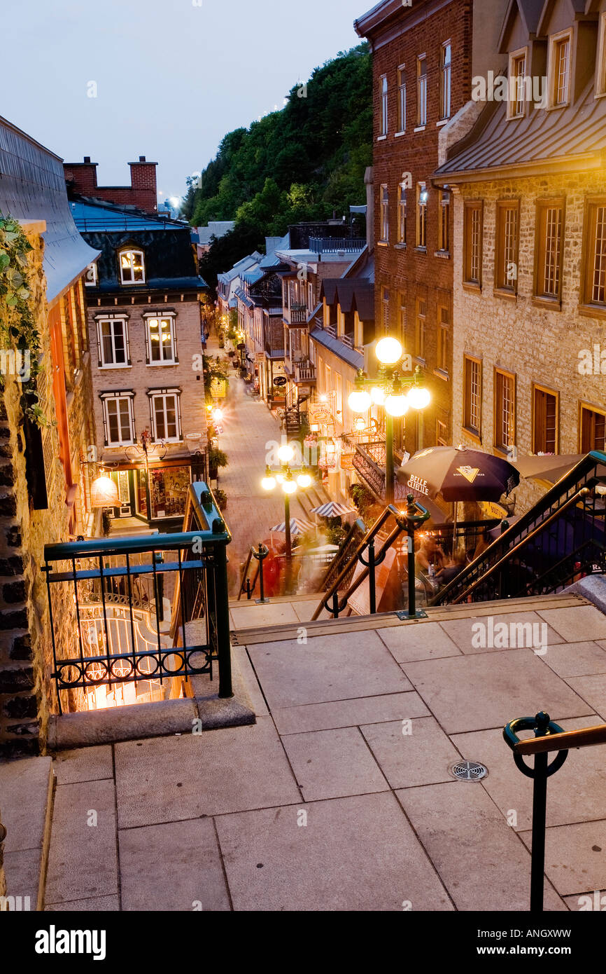 Quartier petit champlain, stairs hires stock photography and images