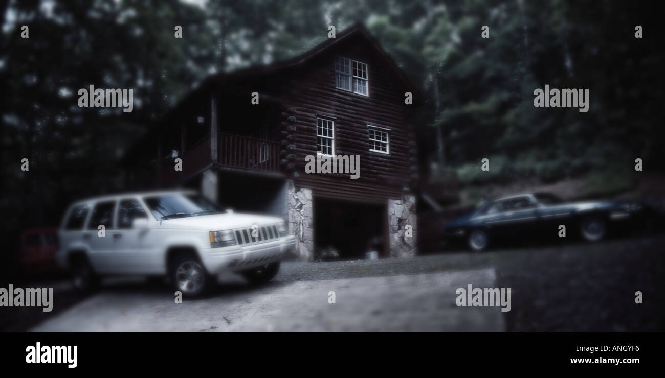 Log Cabin Beaver Bend Elijay Georgia Stock Photo 5069813 Alamy