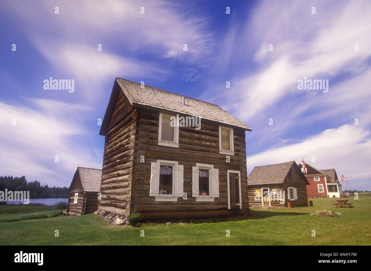 108 Mile Ranch, Heritage Building, British Columbia, Canada Stock Photo