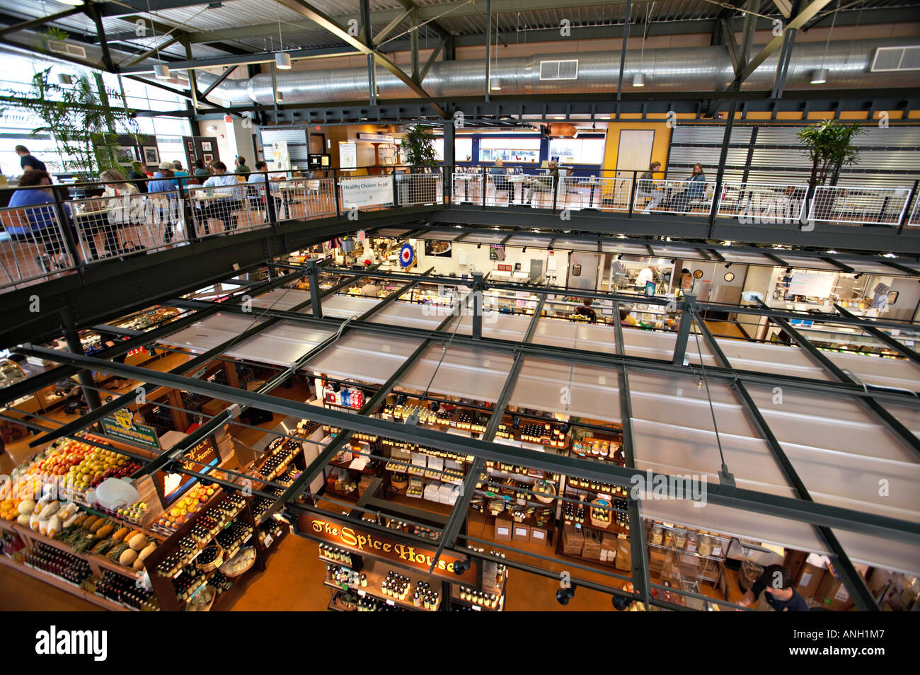 WISCONSIN Milwaukee Eating area on second floor of Milwaukee Public