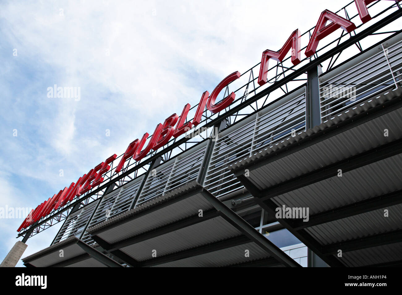 WISCONSIN Milwaukee Exterior of Milwaukee Public Market building indoor