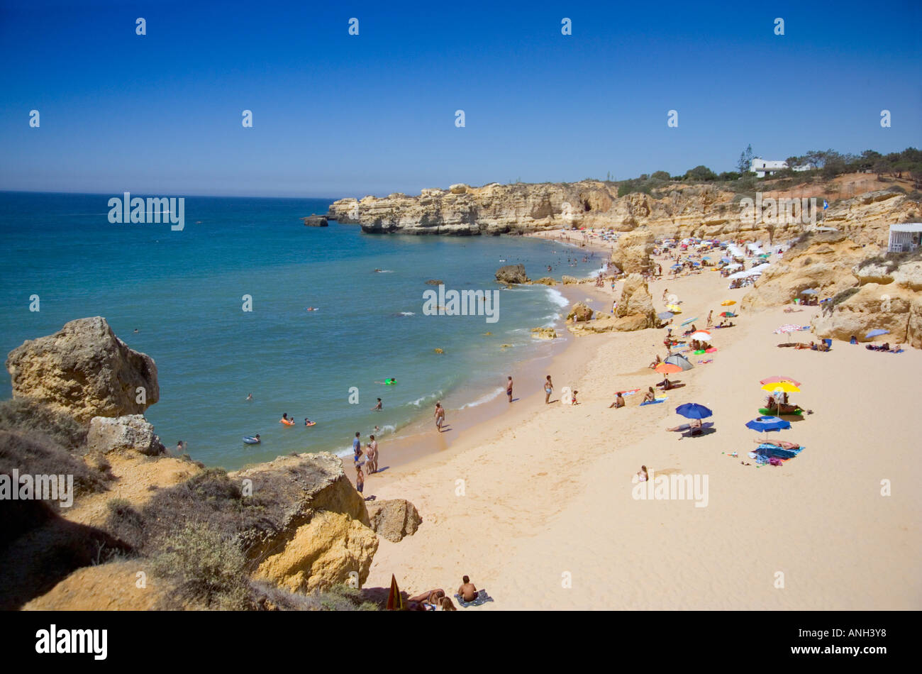 Praia San Raphael, Albufeira,  Algarve, Portugal Stock Photo