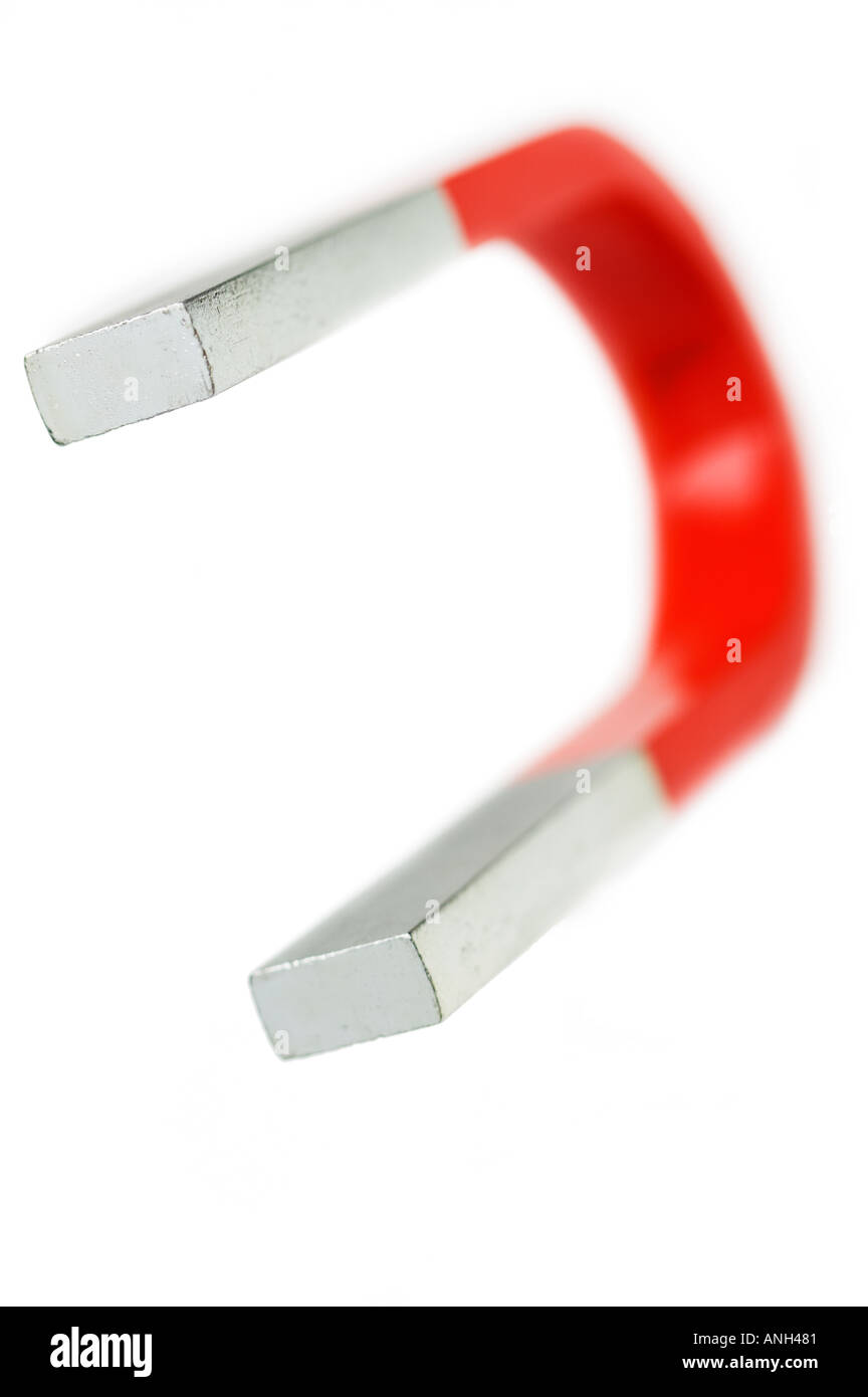 Traditional Horseshoe Magnet Cutout Stock Photo