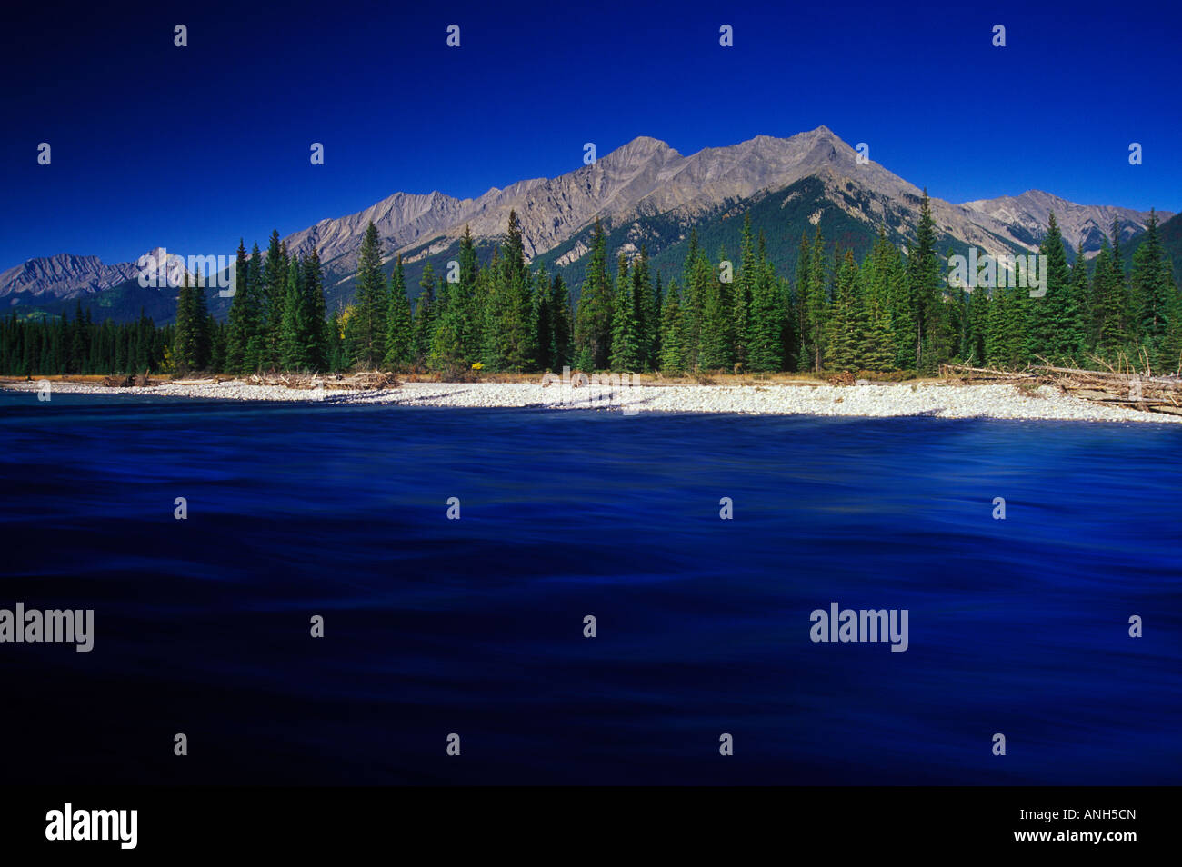 Kootenay River, Kootenay National Park, British Columbia, Canada Stock ...