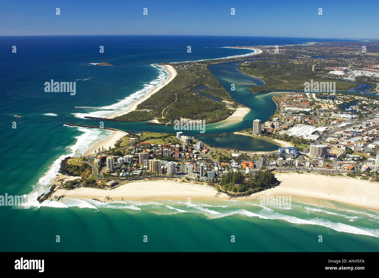 Coolangatta Queensland and Tweed Heads New South Wales Australia Stock Photo 2872825 Alamy