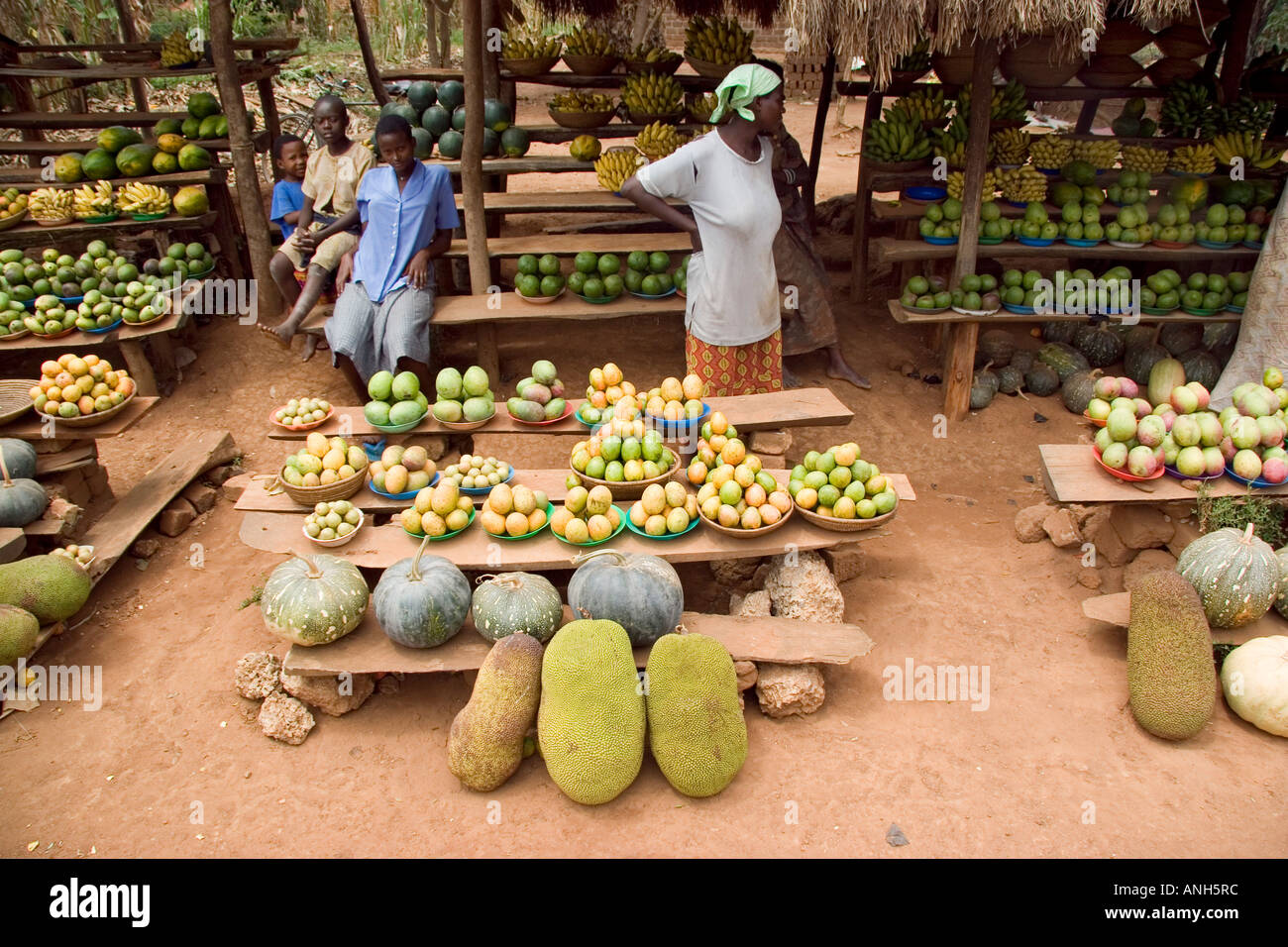 Fruit market, Uganda, Africa Stock Photo 8873275 Alamy