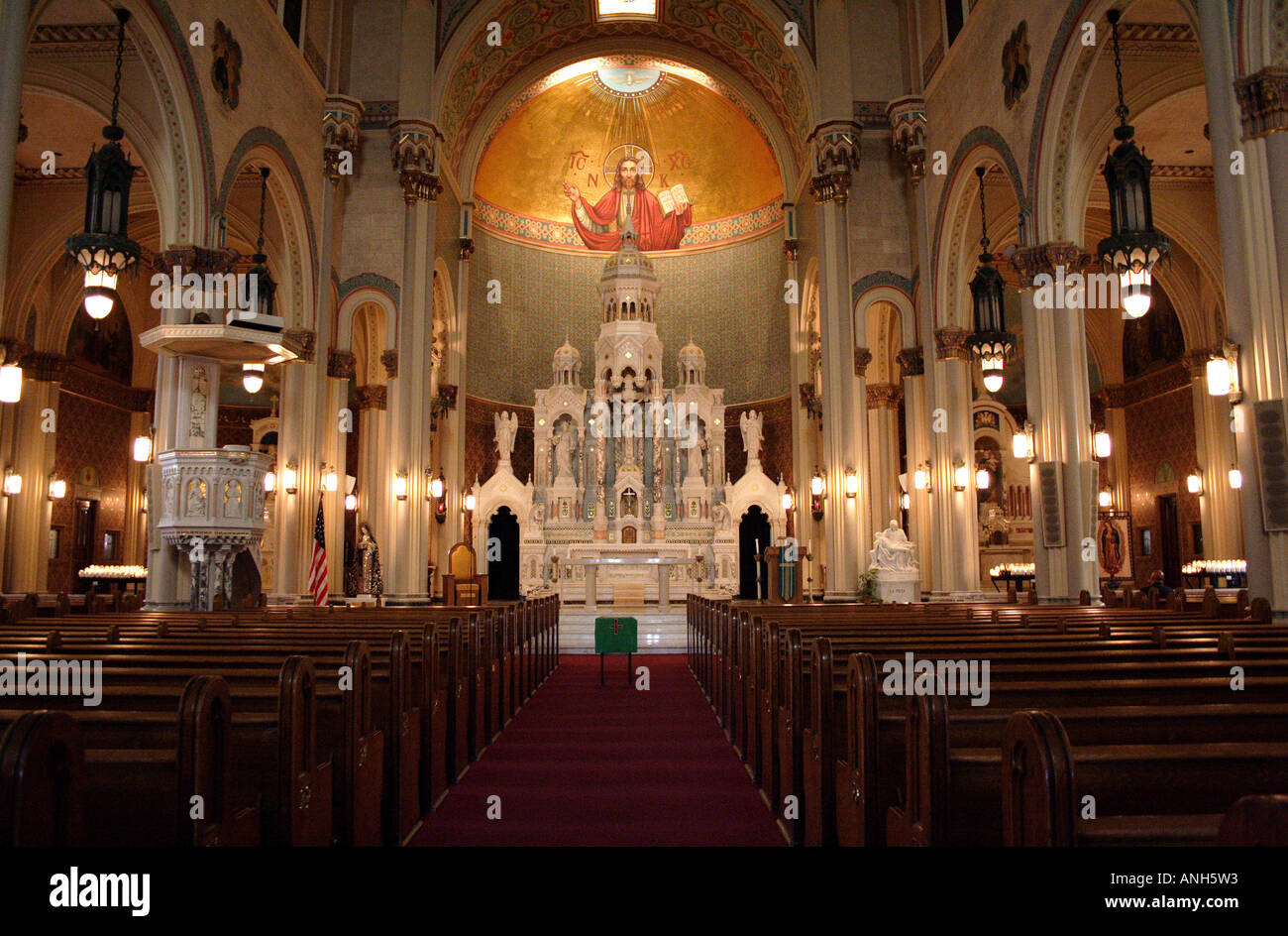 Interior of Saints Peter and Paul Catholic Church, San Francisco