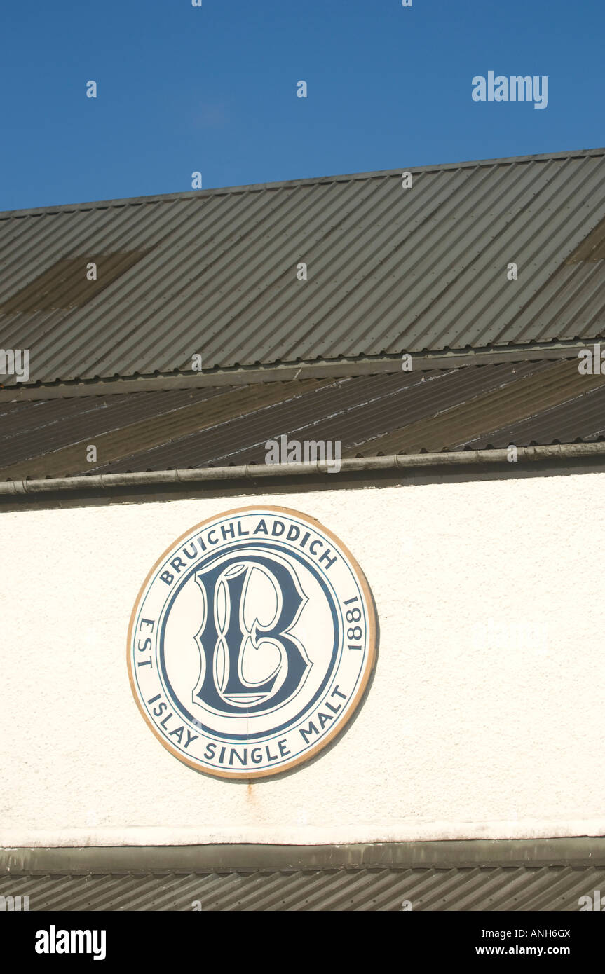The Bruichladdich Distillery on Islay Scotland Malt Whisky Distillers  Stock Photo
