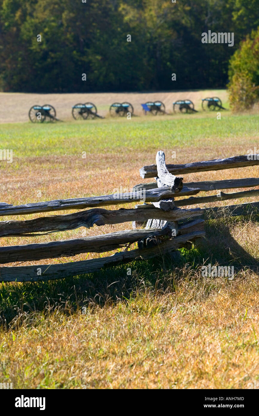 Peach Orchard Battlefield, Shiloh Civil War Battlefield, Tennessee, USA Stock Photo