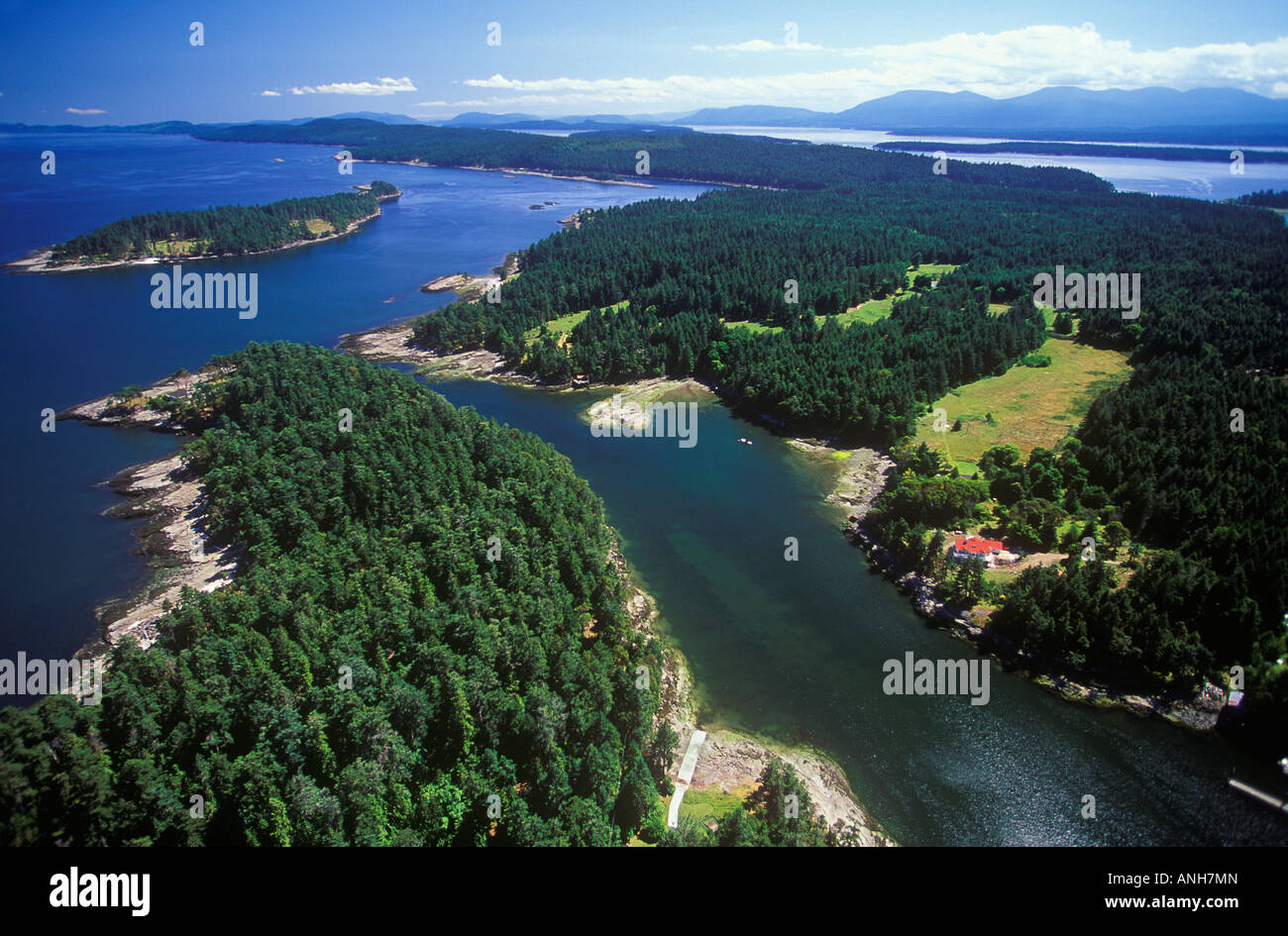 Aerial of Gabriola Island, British Columbia, Canada Stock Photo Alamy