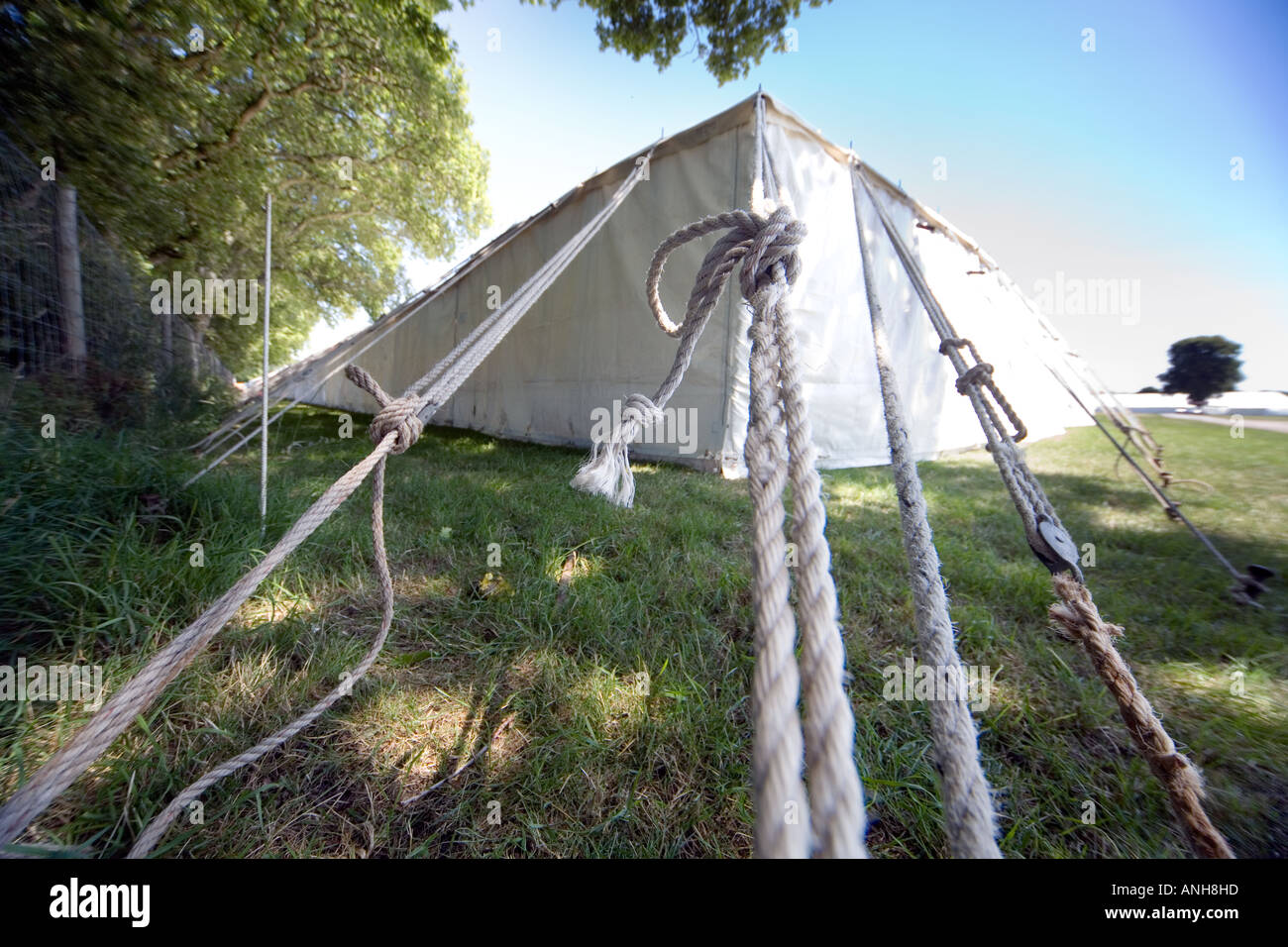 Rope stake tie tent hi-res stock photography and images - Alamy