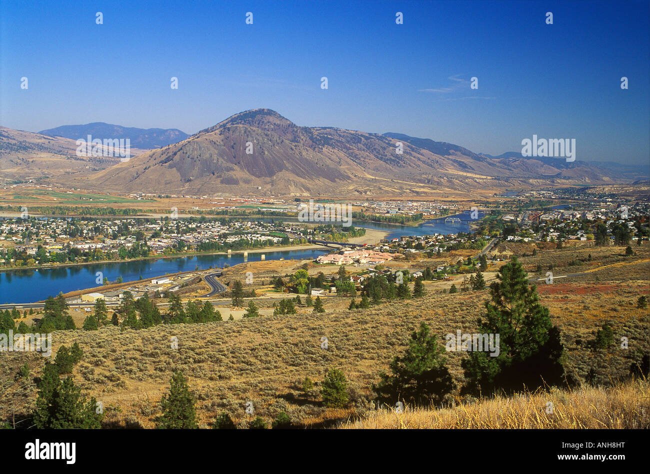 Overview of Kamloops, British Columbia, Canada Stock Photo Alamy