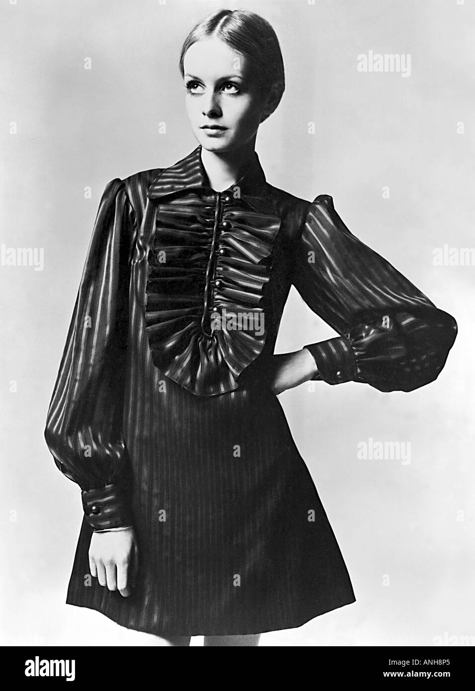 TWIGGY UK fashion model about 1966 Stock Photo