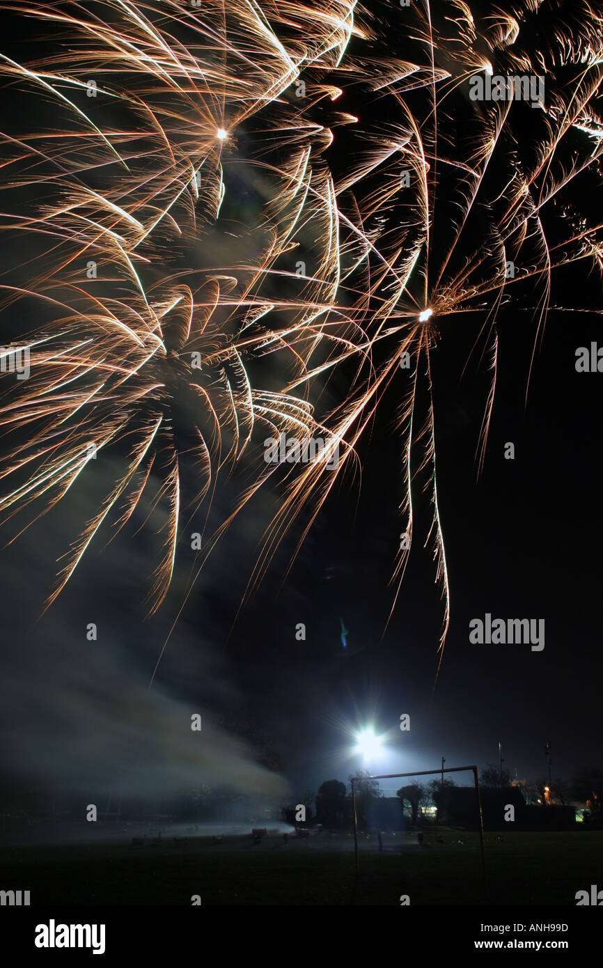 Fireworks display on 5th November Stock Photo Alamy