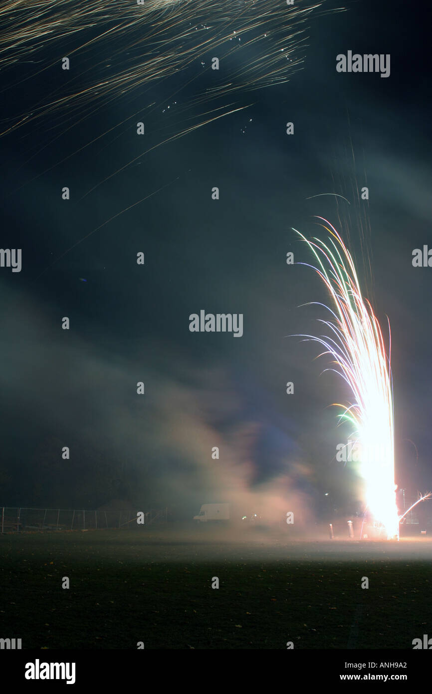 Fireworks display on 5th November Stock Photo Alamy