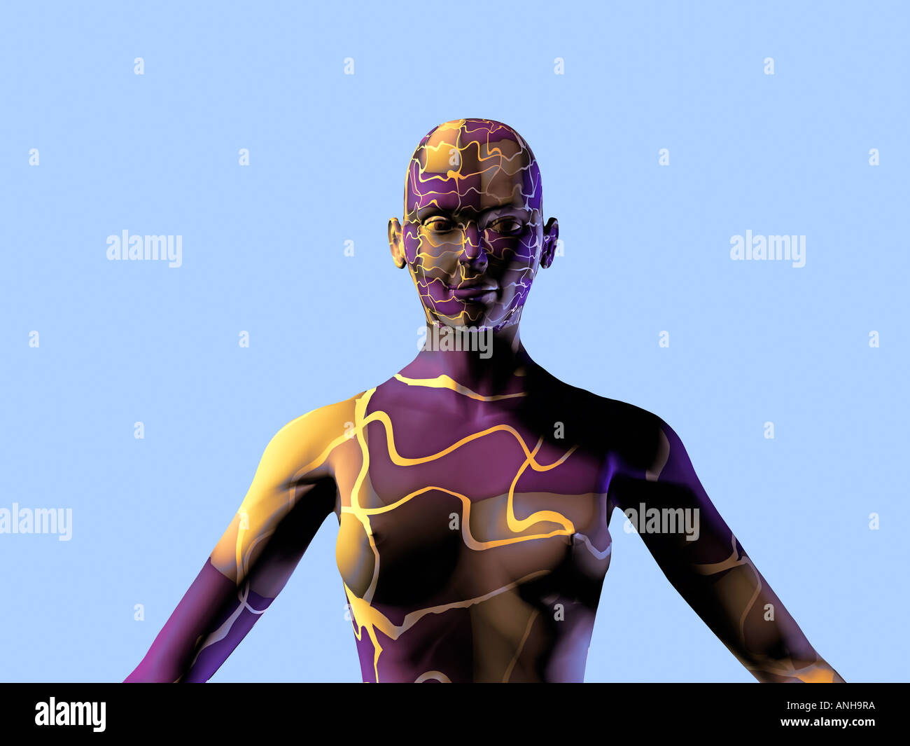 Body painted model hi-res stock photography and images - Alamy