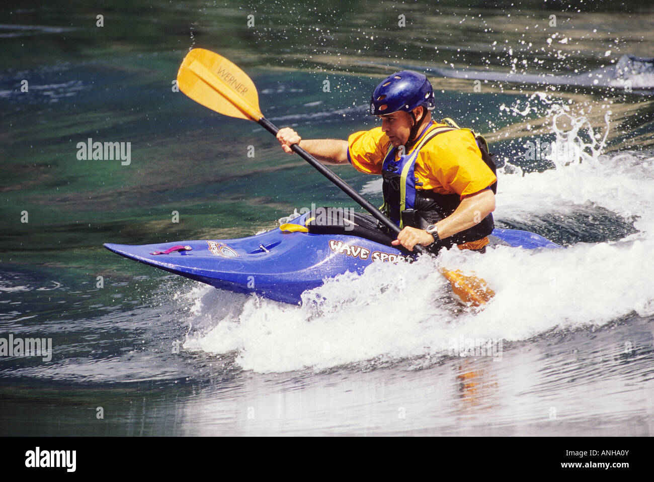 kayak on the standing wave at Skookumchuck Narrows. Egmont, British