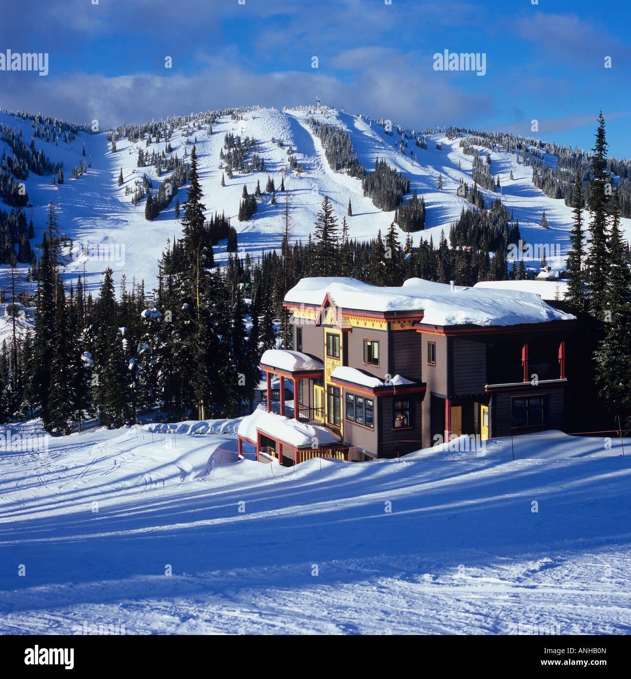 Silver Star Ski Resort Vernon British Columbia Canada Stock
