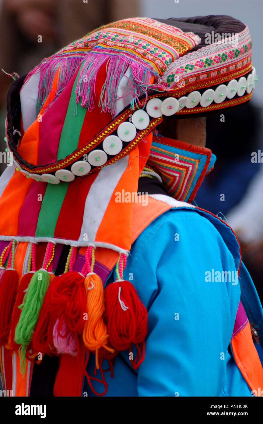 China Yunnan Baoshan lisu minority festival people Stock Photo