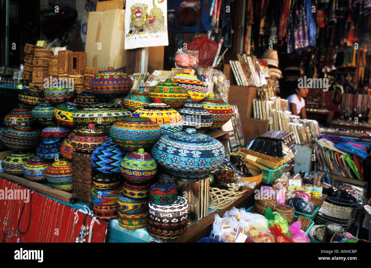 craft stall in craft market, ubud, bali, indonesia Stock Photo - Alamy