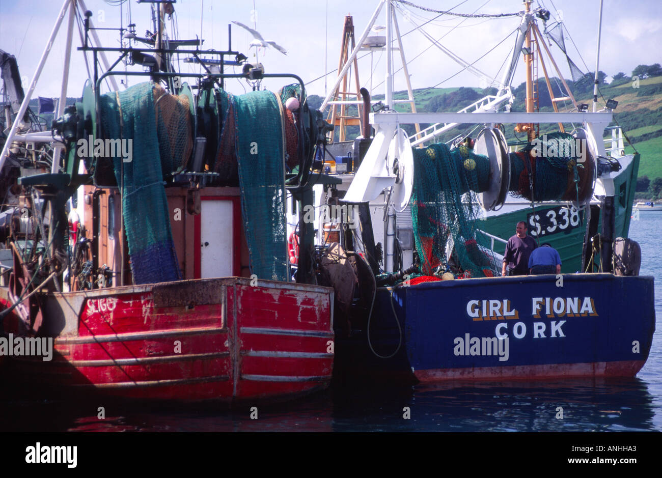 Fishing trawlers Union Hall County Cork Ireland Stock Photo