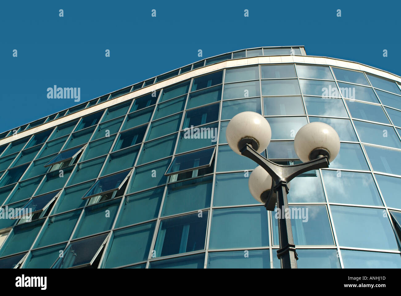 Office Building Low Angle Stock Photo
