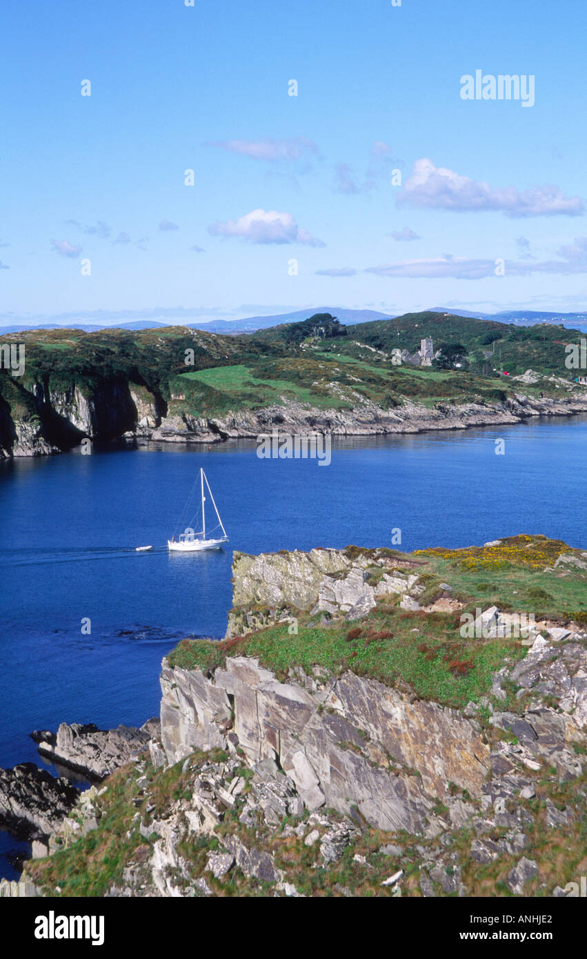 Sherkin island cliffs Baltimore County Cork Ireland Stock Photo Alamy